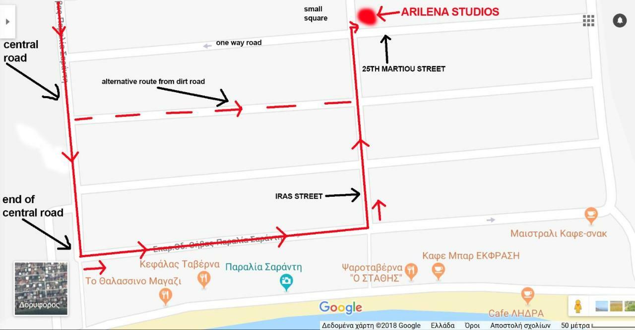 Arilena Studios Paralia  외부 사진